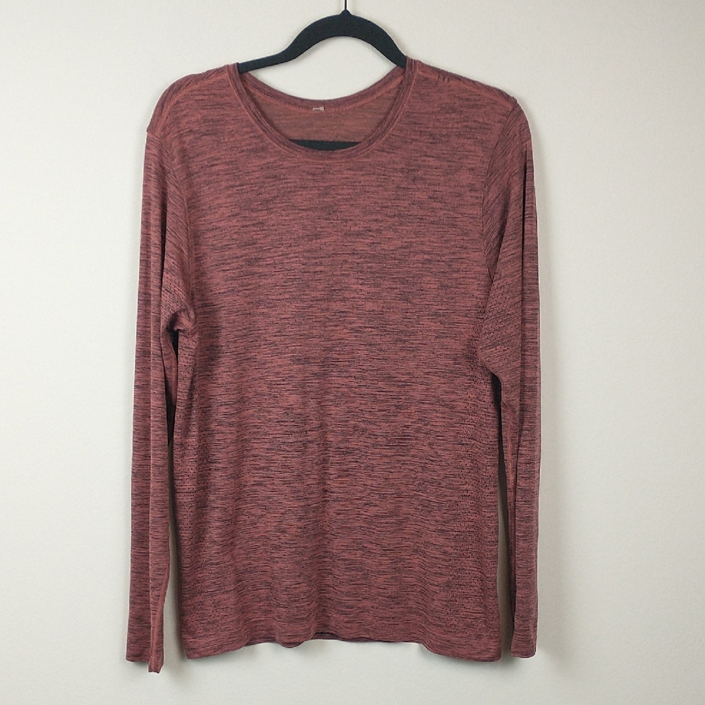 Lululemon Metal Vent Tech Shirt Mens Medium Pink Long Sleeve